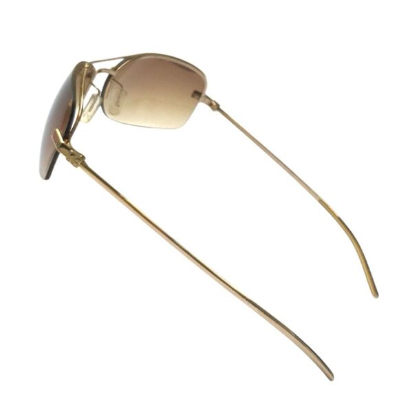 Dolce & Gabbana Gold and Brown Sunglasses
